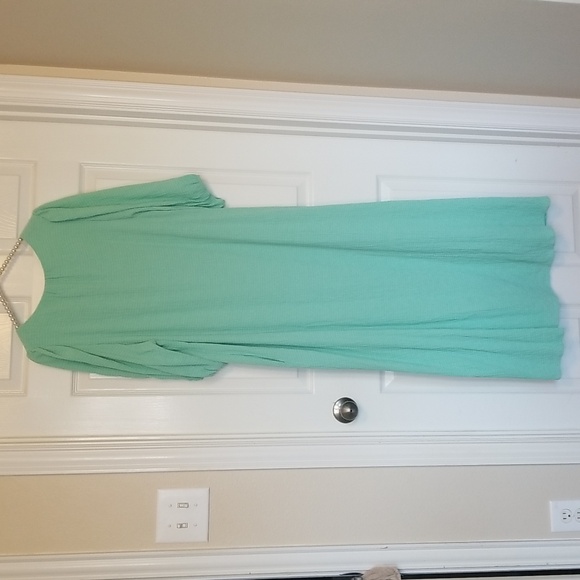 Karlie Mint Green Short Sleeve Signature Maxi Dress Size Medium - Picture 5 of 11